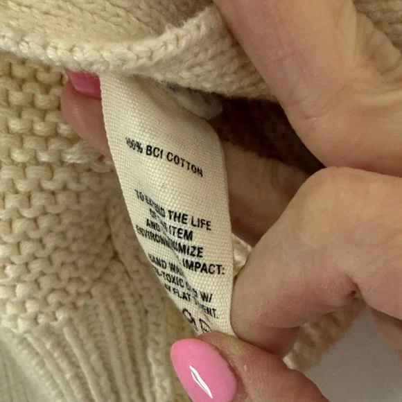 Alex Mills Nico Cream Knit Cardigan - Picture 3 of 5